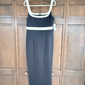 Elegant Black and White Dress